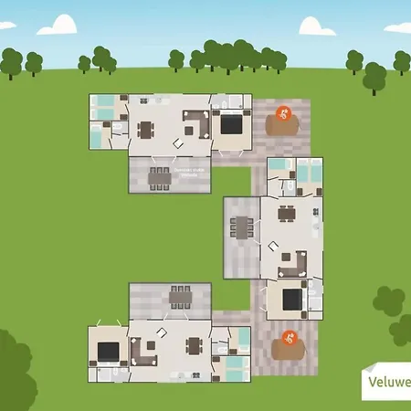 18 Persoons Veluwe 公寓 福尔特赫伊曾